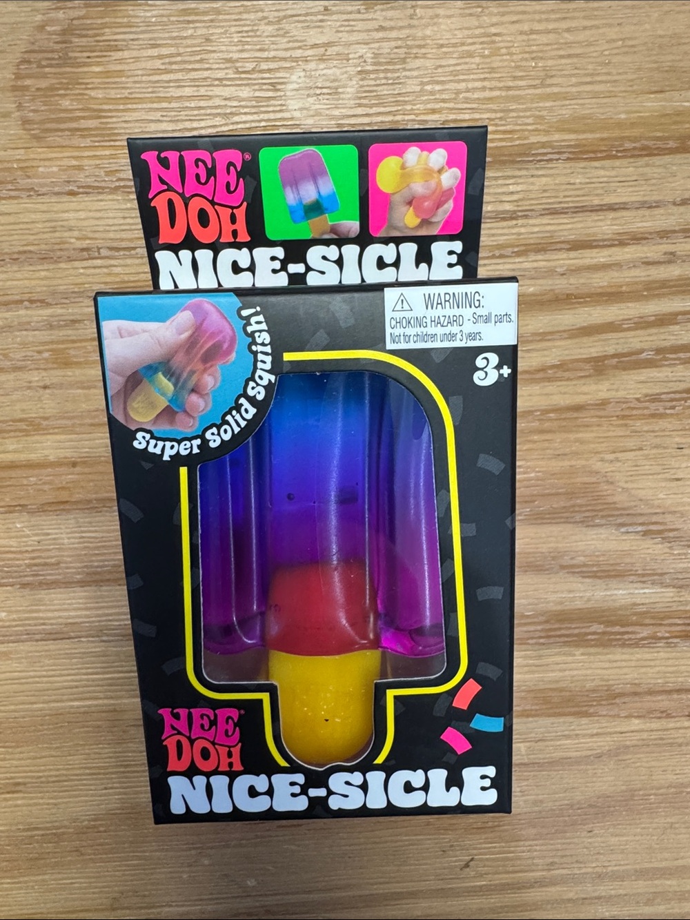 Needoh Nice-Sicle Kids Toy - Purple, Pink, Red, Yellow
